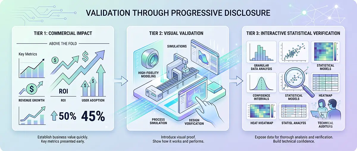 3 tiers validation through progressive disclosure