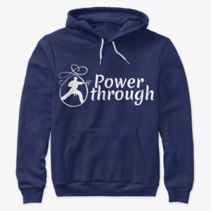 Power Through Logo printed Hoodie