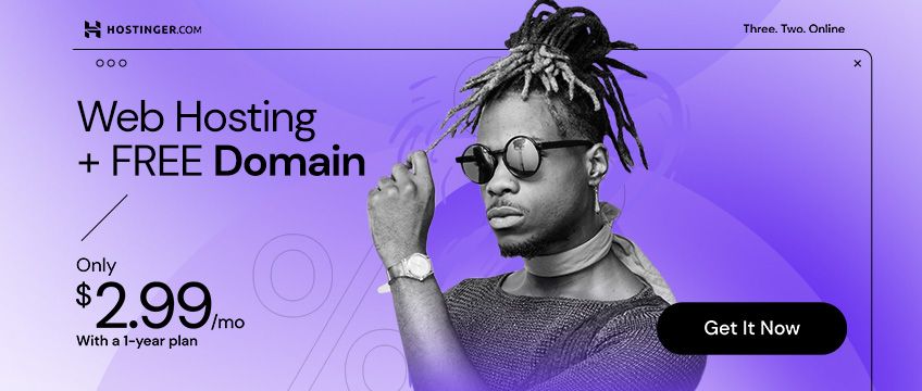 Hostinger Web Hosting + FREE! Domain