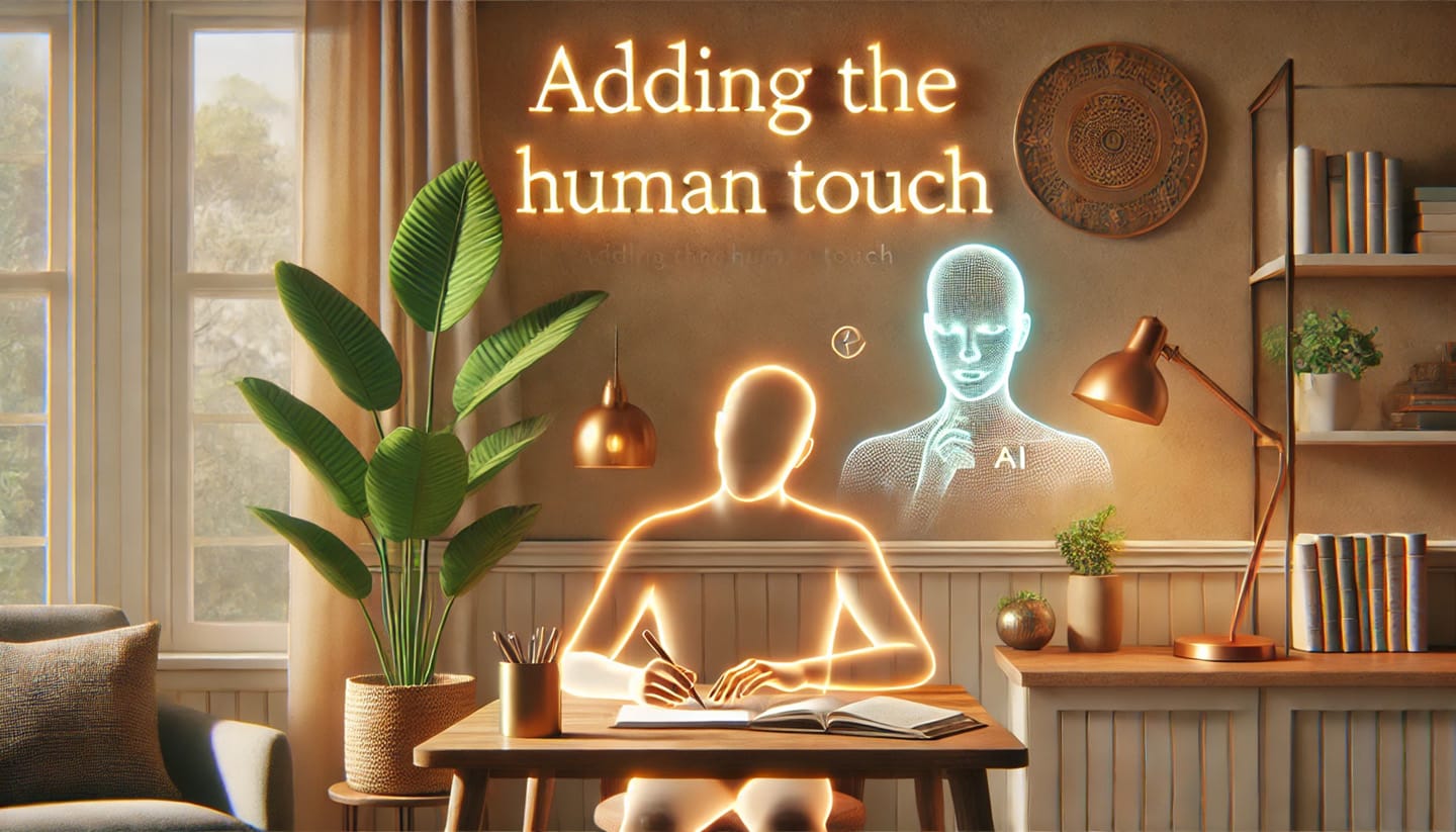 Adding the Human Touch when creating AI generated content